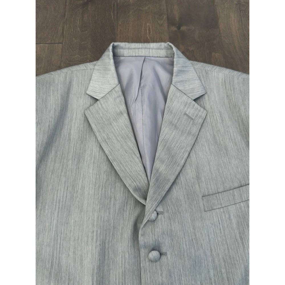 Alberto Celini Mens Grey Suit Jacket Blazer Size 50L Single Breasted‎ 7-Button